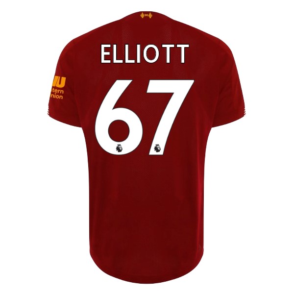 Camiseta Liverpool NO.67 Elliott 1ª 2019-2020 Rojo